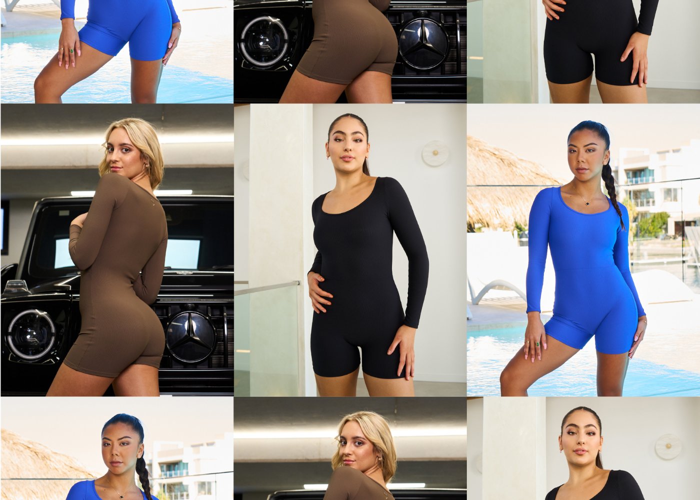Bodysuits for women and girls.