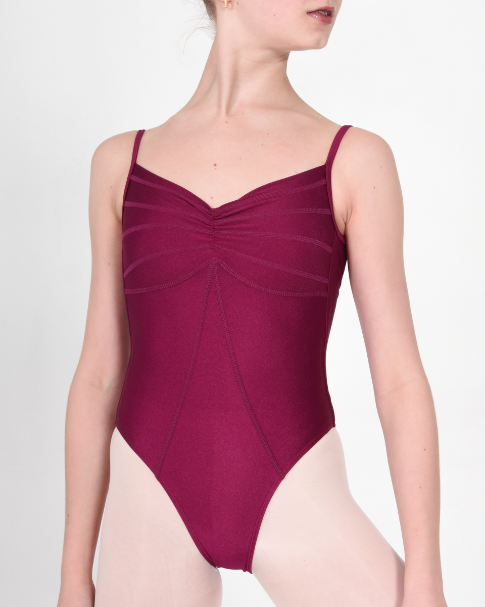 Ariel Raspberry Gloss Leotard Super High Cut