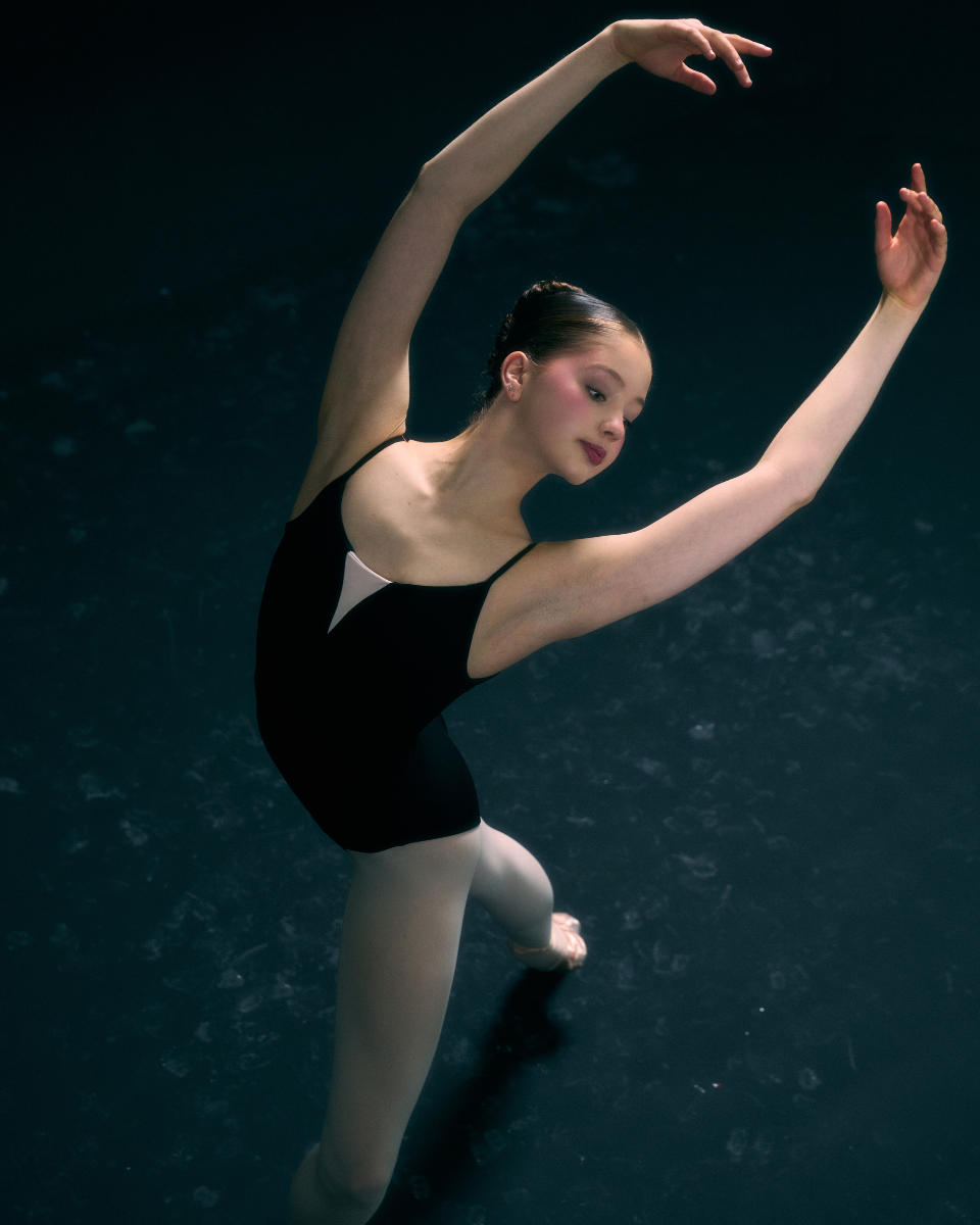 Coco Black Leotard High Cut