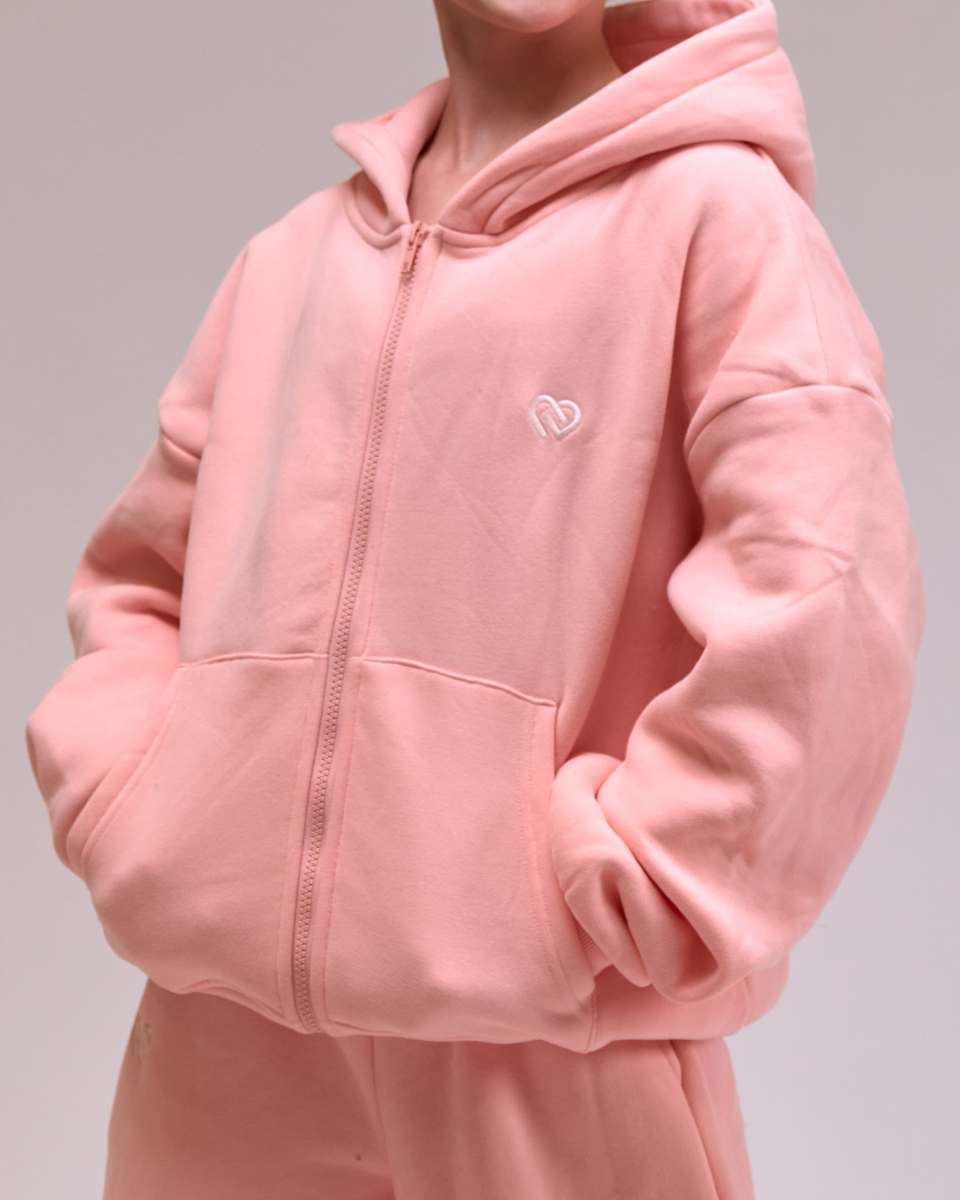 Zip Hoodie Ballet Pink
