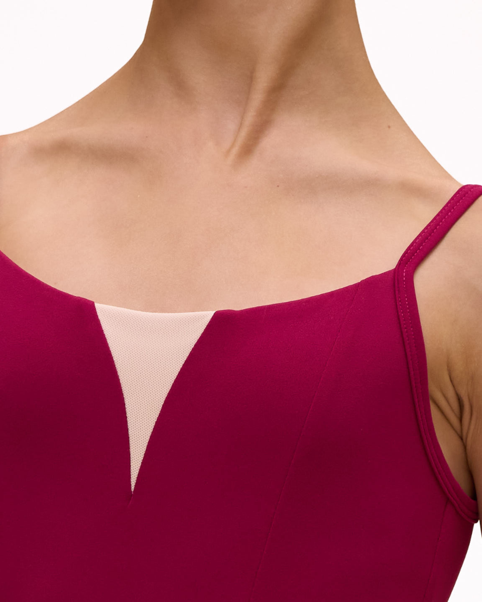 Coco Raspberry Leotard Super High Cut
