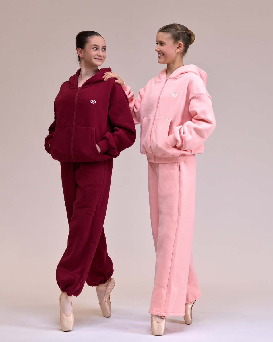 Zip Hoodie Ballet Pink