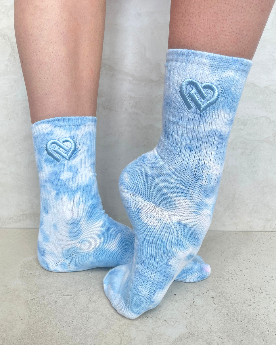 Blue Whirlpool Crew CDW Socks