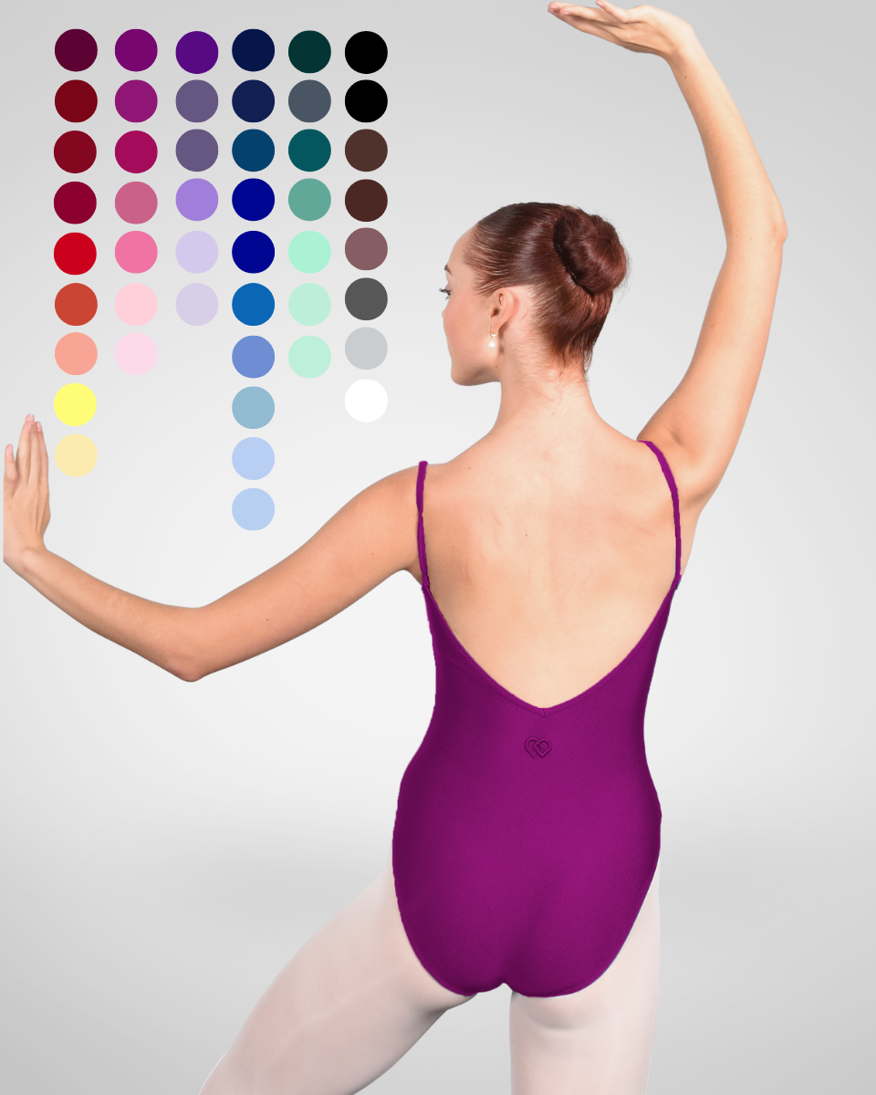 Custom Ariel Leotard Super High Cut - Deep Plum