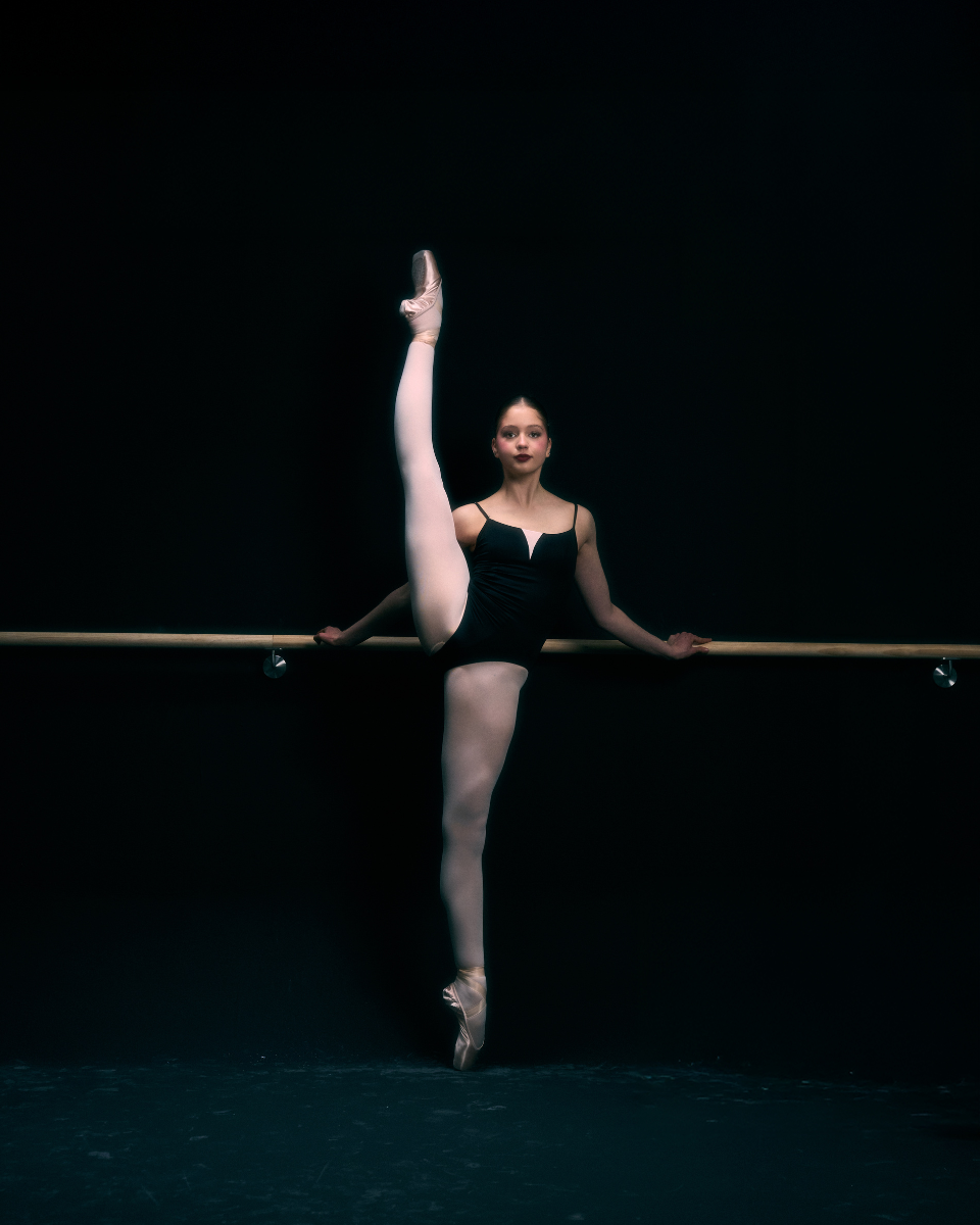 Coco Black Leotard High Cut