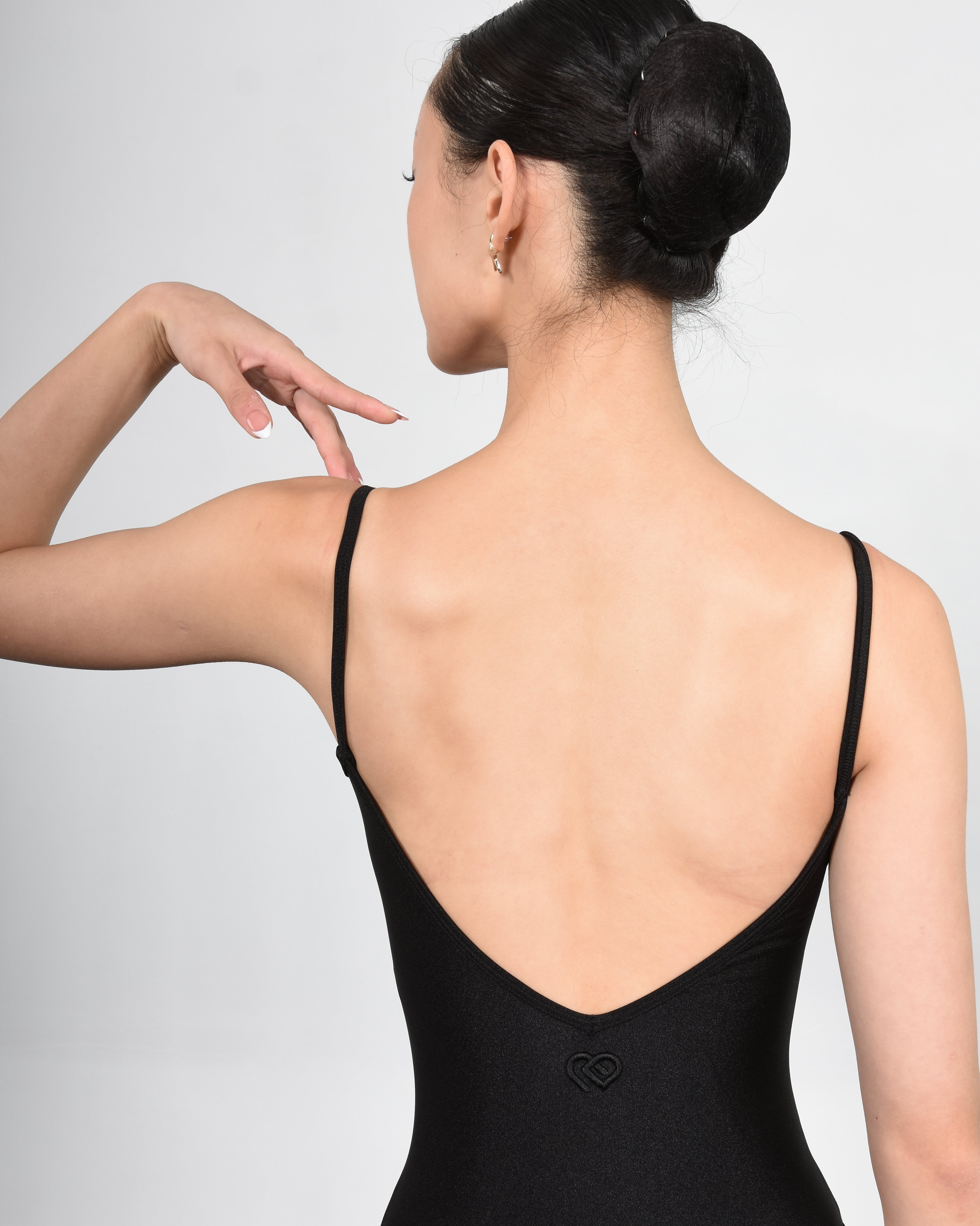 Ariel Black Gloss Leotard Super High Cut