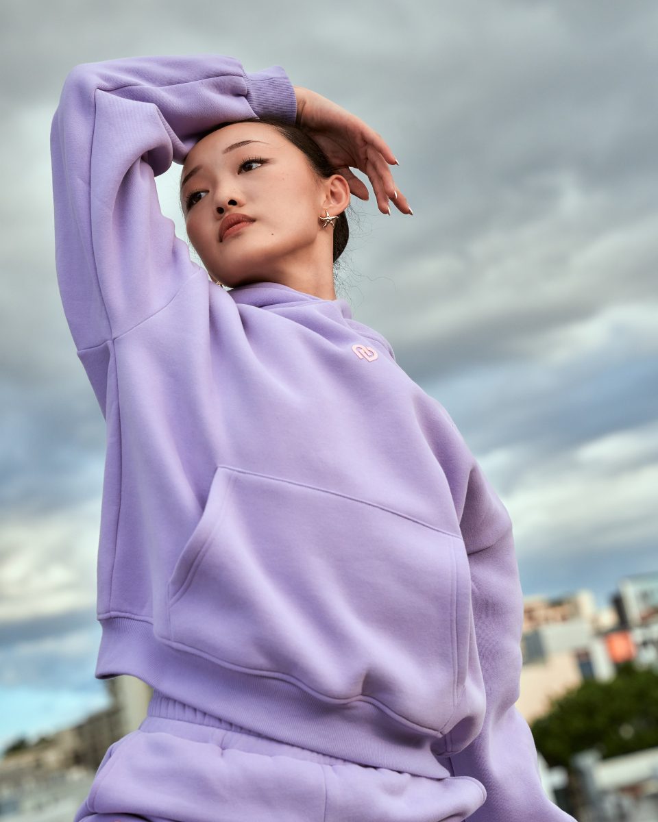Oversized Hoodie Grape
