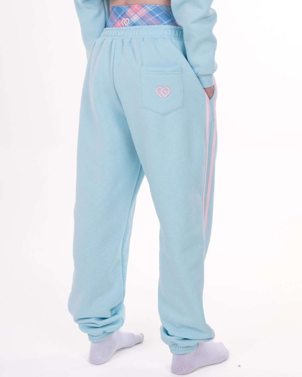 Cuffed Track Pants Ice Blue