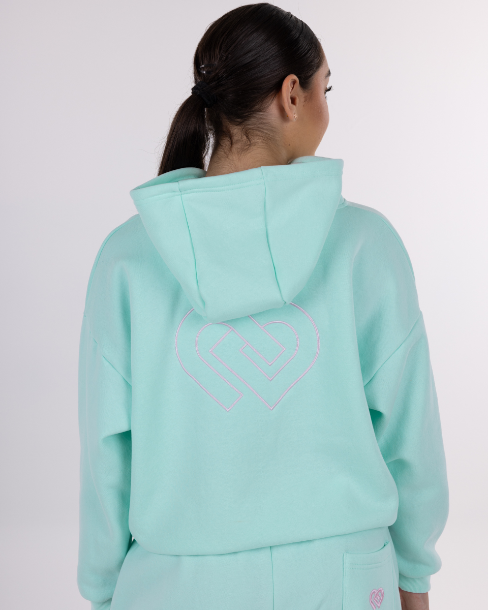 Womens mint green hoodie hotsell