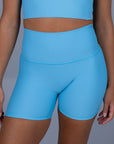 Turquoise 4" Bike Shorts
