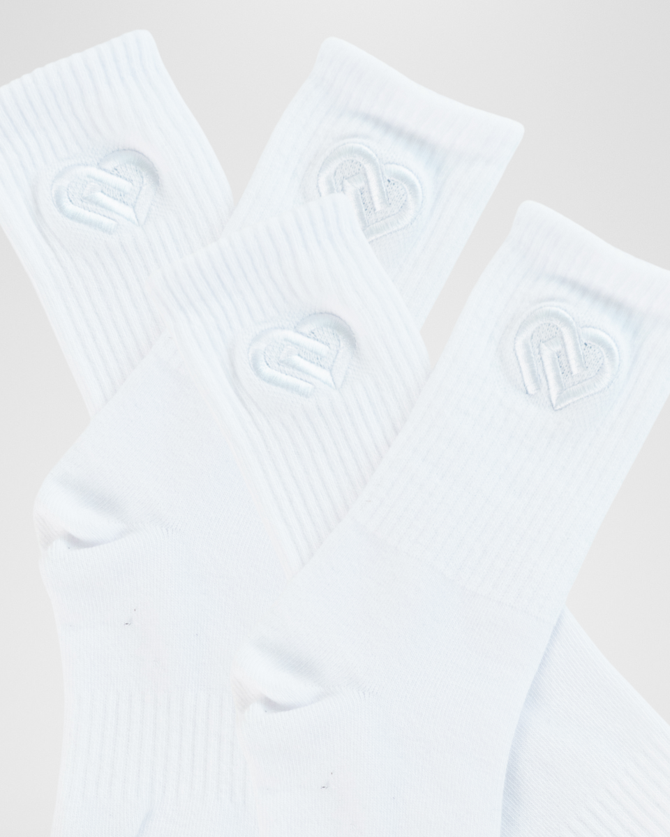 White Crew Sock 2 Pack
