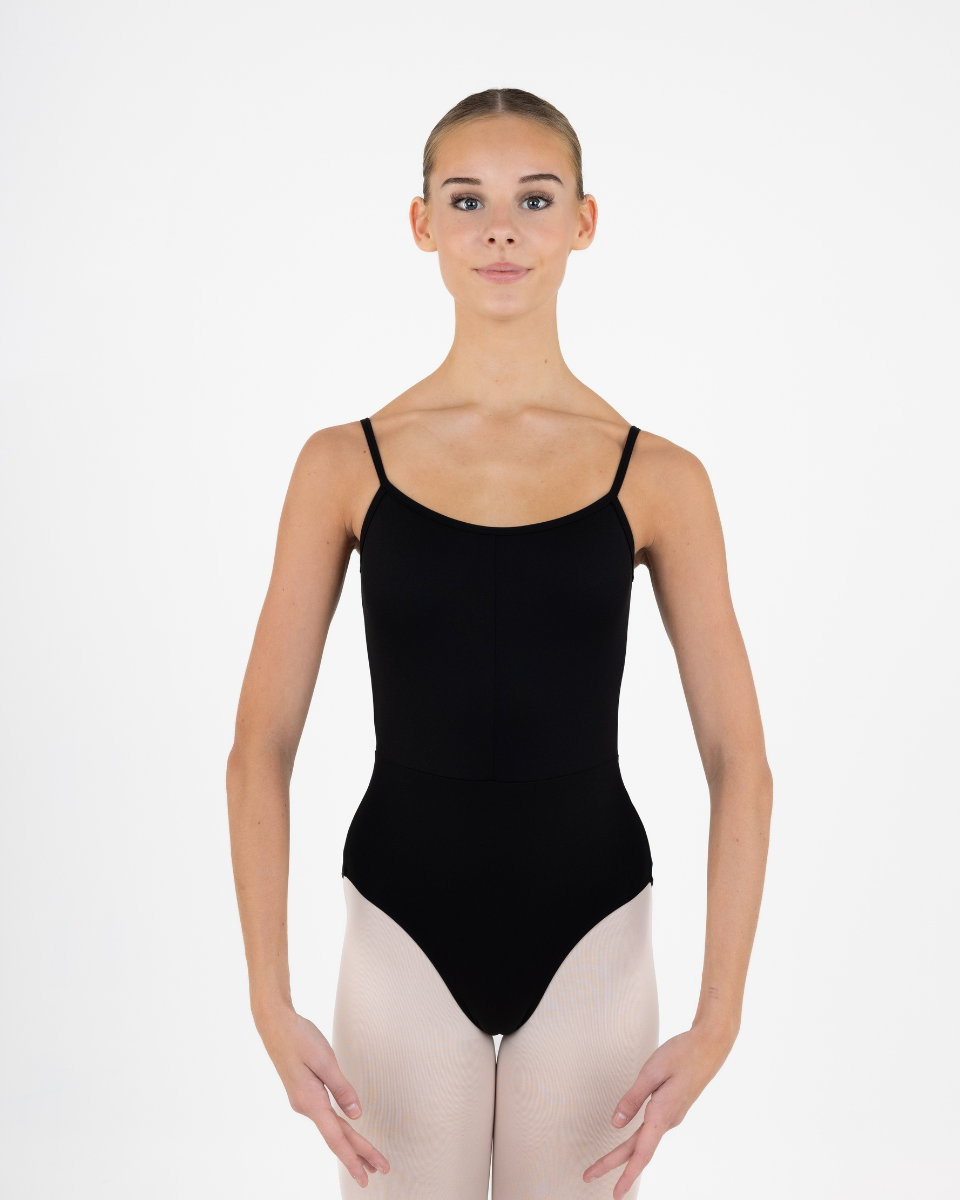 Darcey Noir Black Leotard High Cut