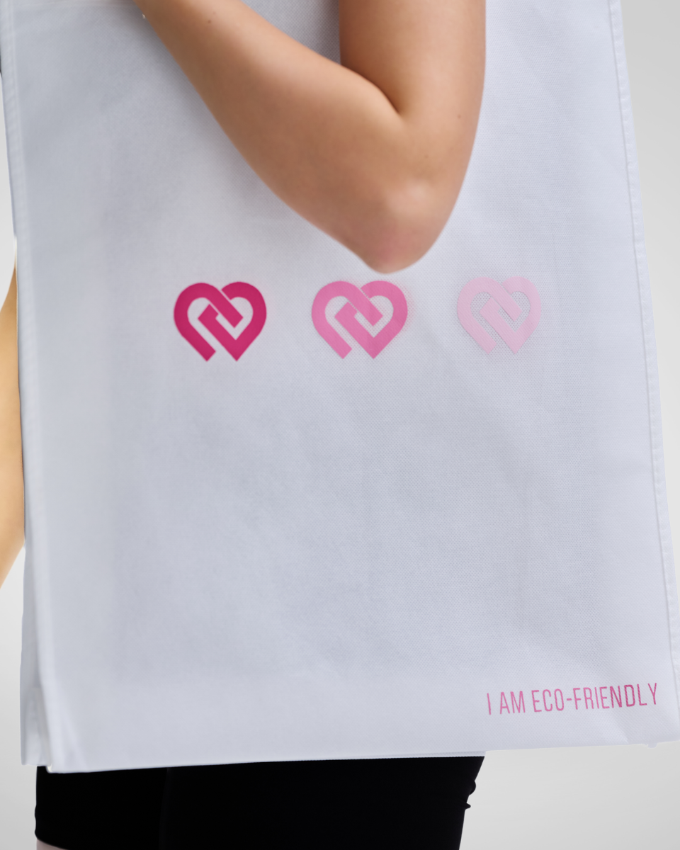 Eco 3 Heart Logo Tote Bag