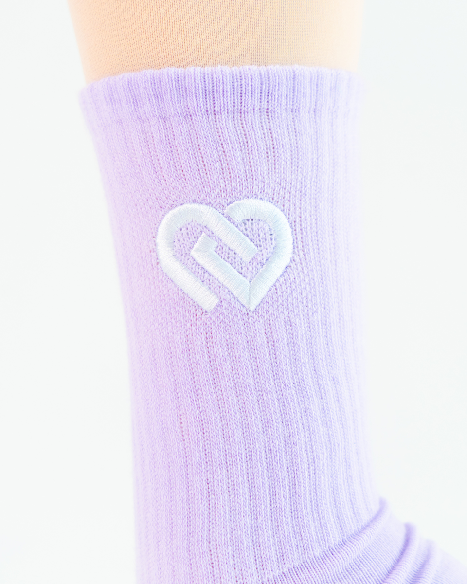 Pastel Lilac Crew CDW Socks