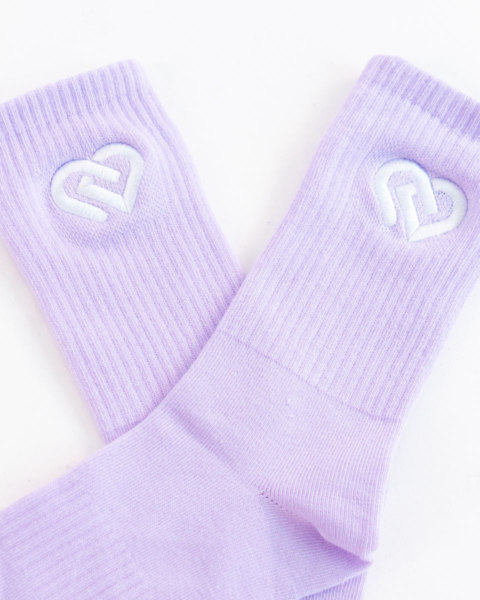 Pastel Lilac Crew CDW Socks