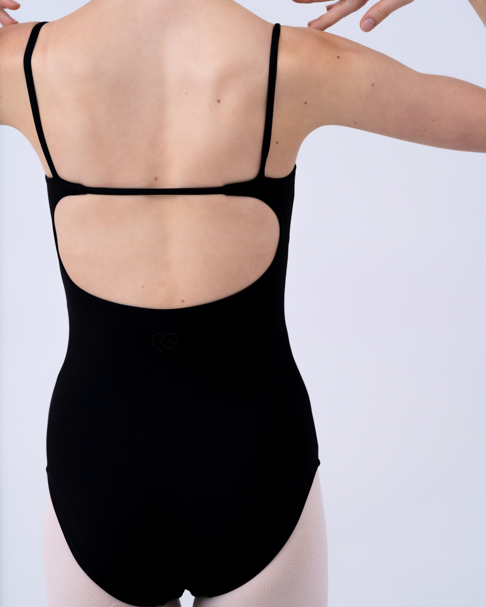 Kitri Noir Black Leotard Classic Cut
