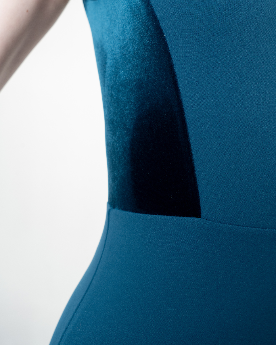 Kali Twilight Velvet Leotard High Cut