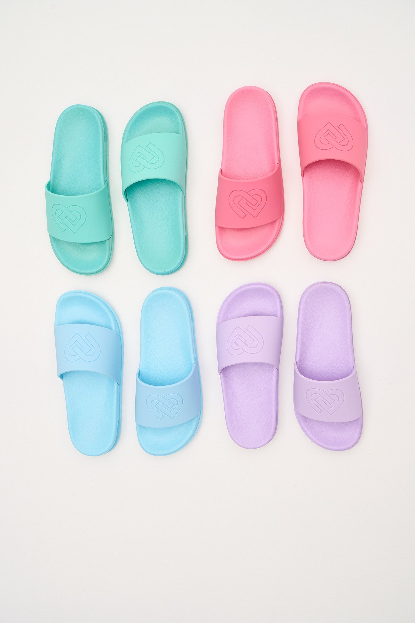 Bright discount pink slides