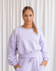 Pastel Lilac Crew Sweater - Claudia Dean World