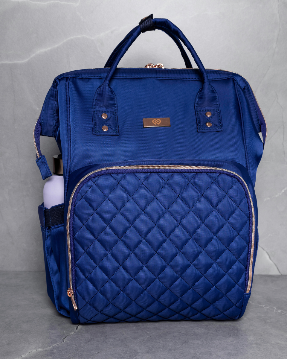 Navy dance bag backpack style