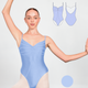 Custom Ariel Leotard Super High Cut - Chill Blue