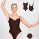 Custom Ariel Leotard Super High Cut - Chocolate