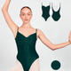Custom Ariel Leotard Super High Cut - Deep Olive