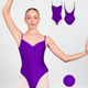 Custom Ariel Leotard Super High Cut - Deep Plum
