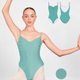 Custom Ariel Leotard Super High Cut - Matcha