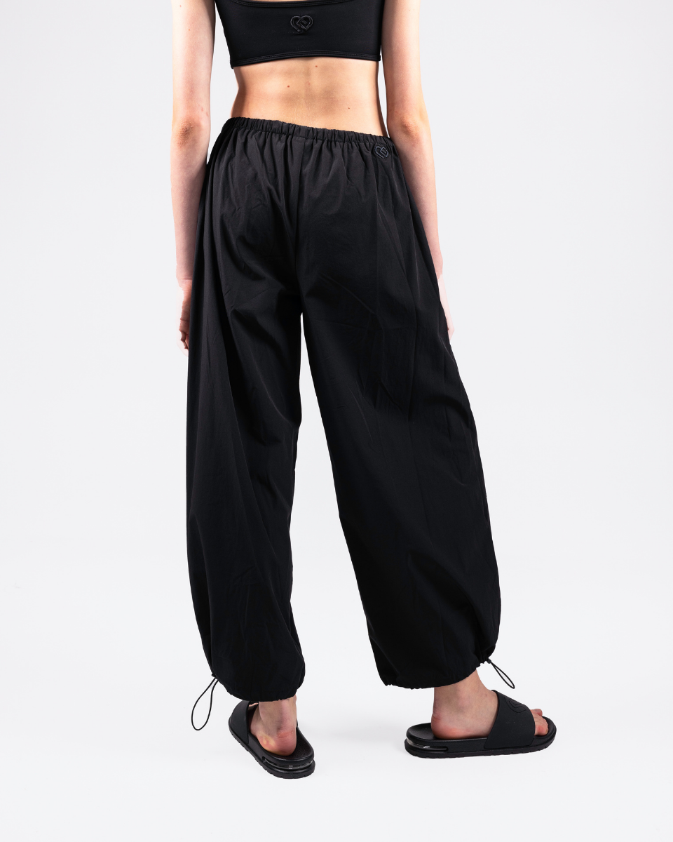 Noir Parachute Pants