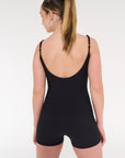 Noir Black Ribbed Bodysuit