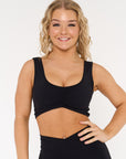 Noir Black Princess Crop