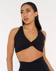 Noir Black Twist Crop