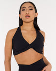 Noir Black Twist Crop