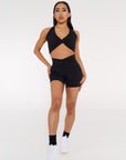 Noir Black V Shorts