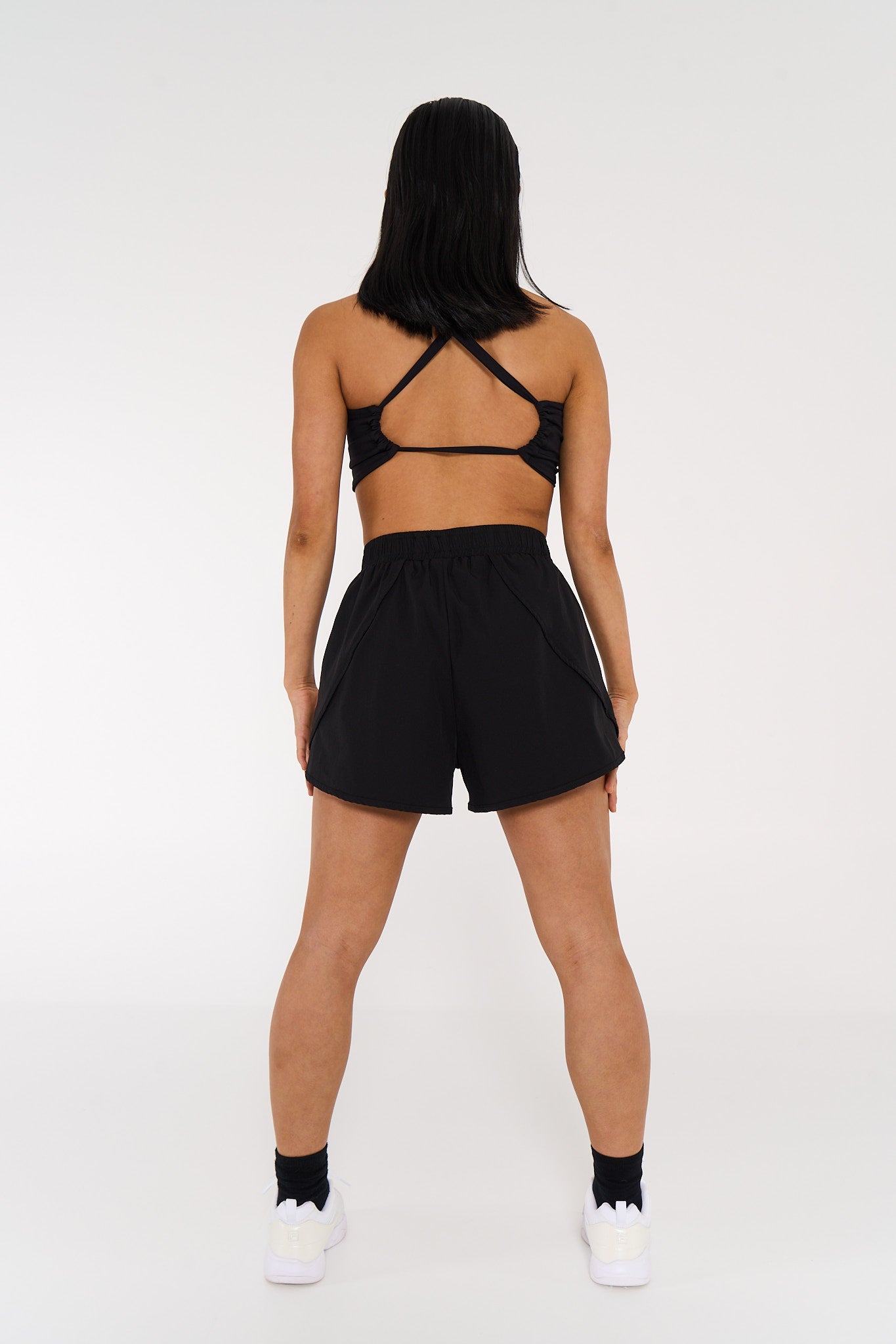 Noir Black Warm Up Shorts