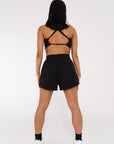 Noir Black Warm Up Shorts