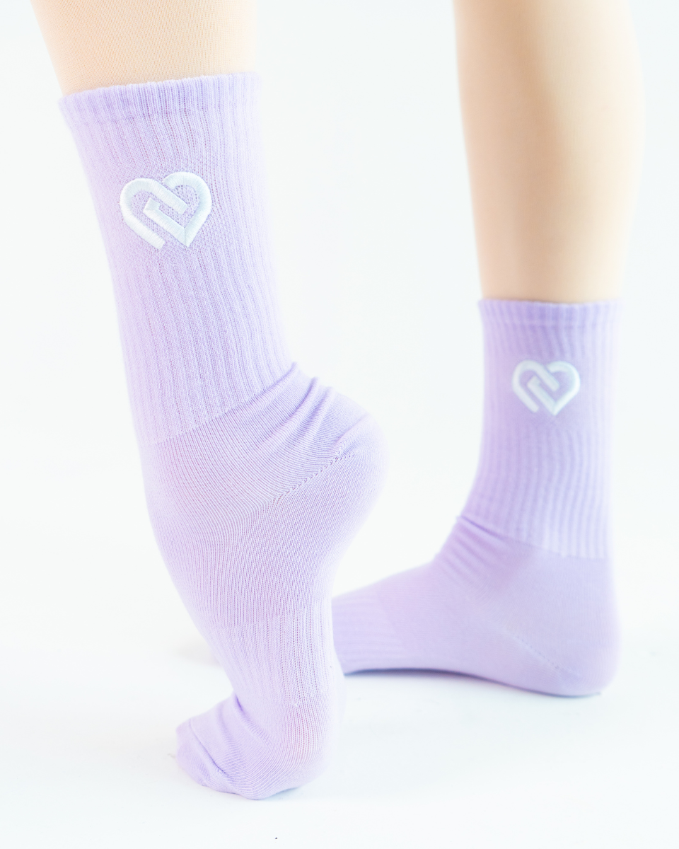 Pastel Lilac Crew CDW Socks