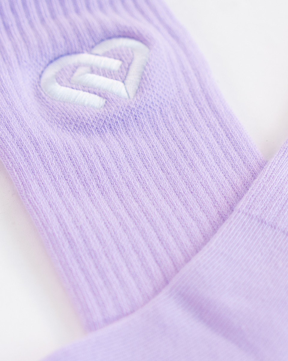 Pastel Lilac Crew CDW Socks