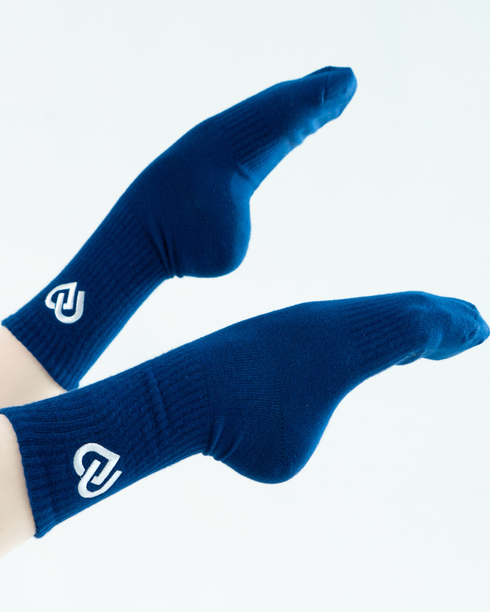 Navy Crew CDW Socks