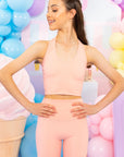 Apricot Halter Crop - Claudia Dean World