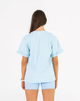 Cool Blue Oversized Tee - Claudia Dean World