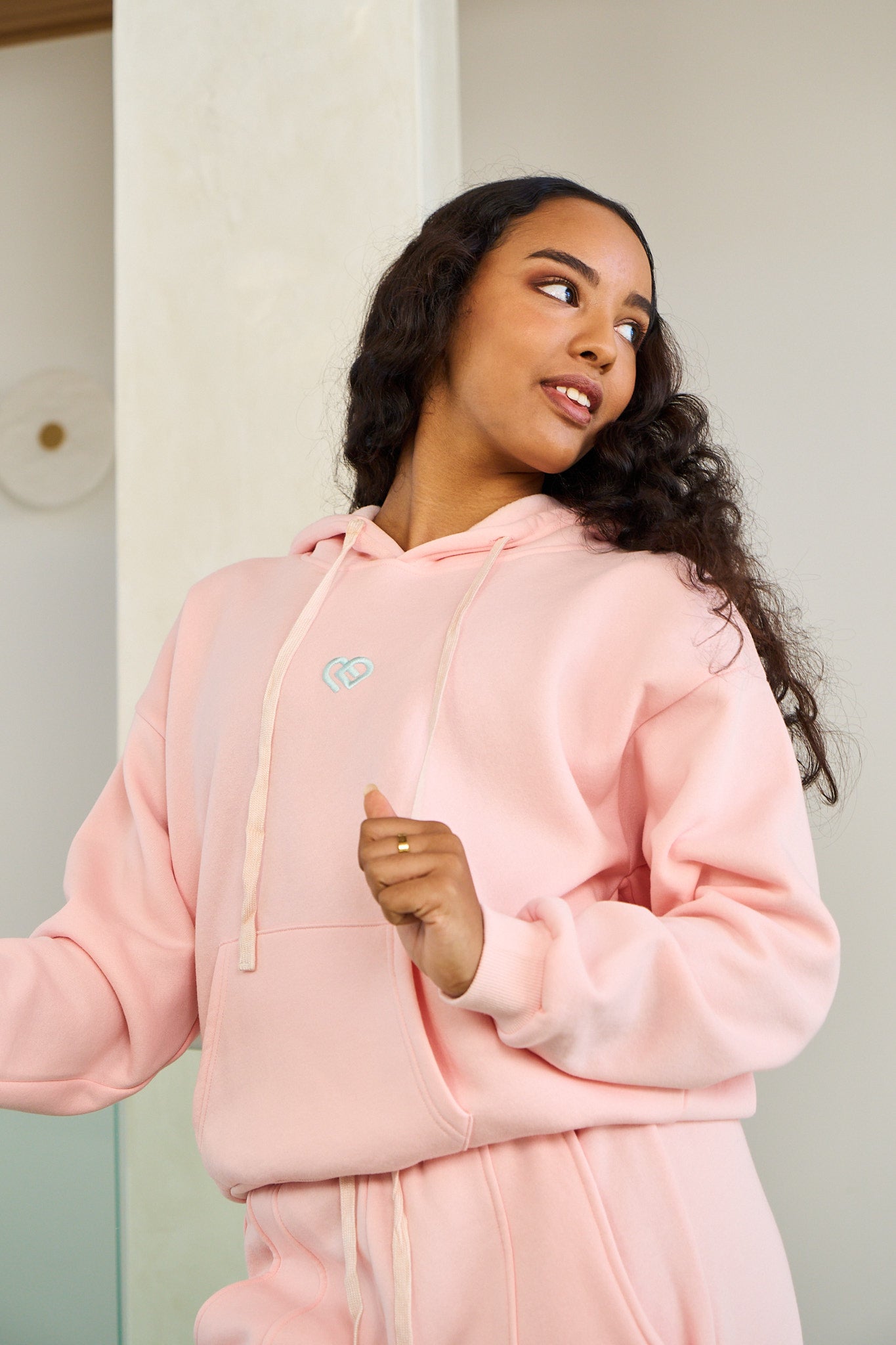 Dusty shop peach hoodie