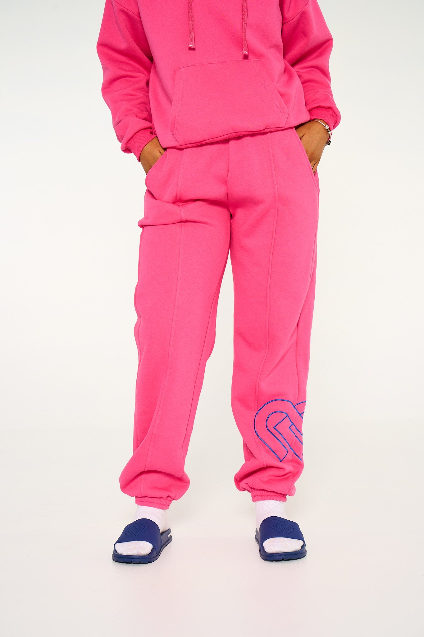 Hot Pink CD Track Pants - Claudia Dean World