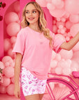 Hot Pink Oversized Tee - Claudia Dean World