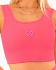 Hot Pink Romi Crop - Claudia Dean World