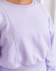 Pastel Lilac Crew Sweater - Claudia Dean World