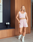 Pastel Pink Cozy Crop with Embroidery - Claudia Dean World