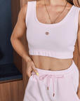 Pastel Pink Cozy Crop with Embroidery - Claudia Dean World