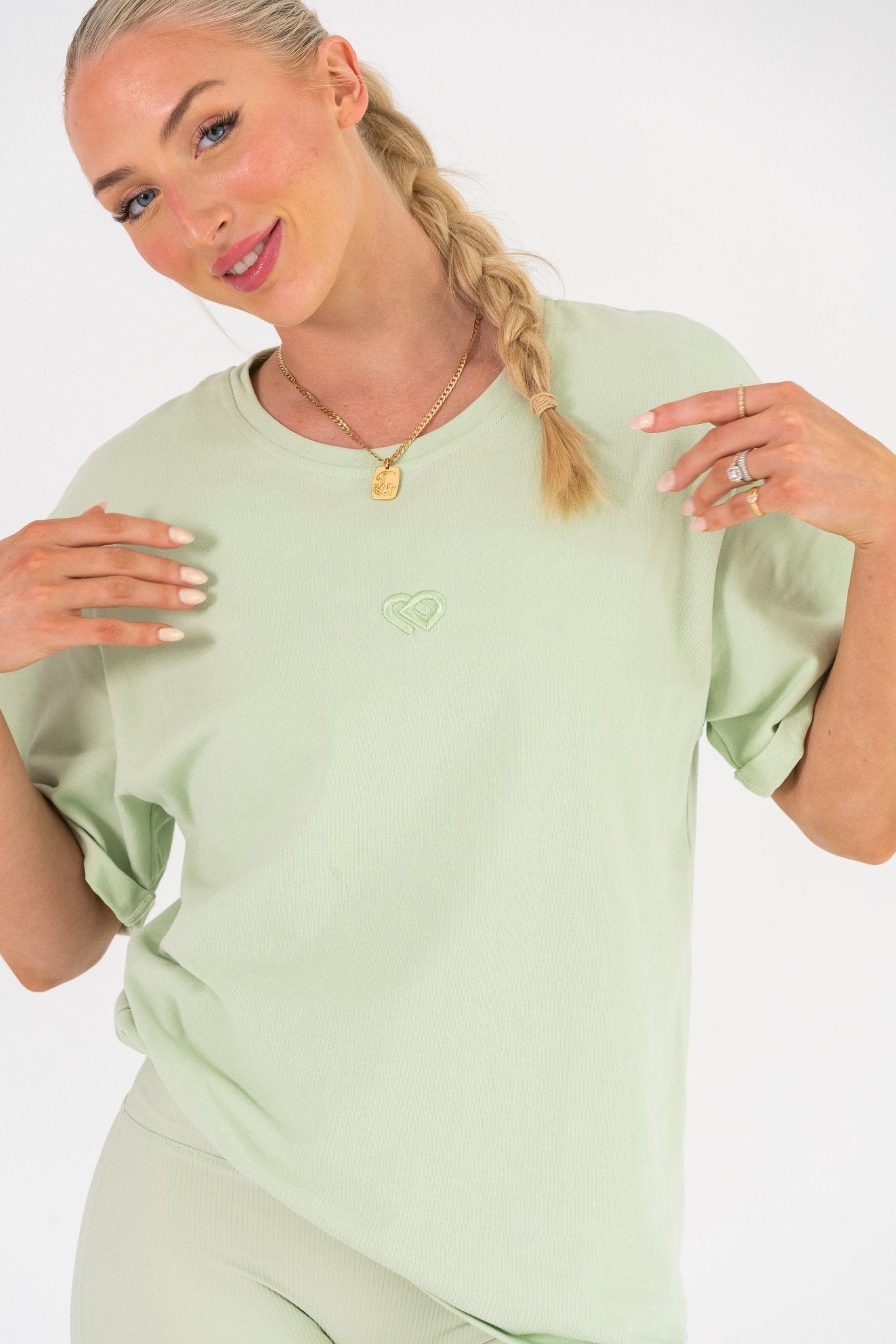 Sage Oversized Tee - Claudia Dean World